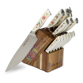 Pioneer Signature 14-Piece Stainless Steel Knife Block Set, Multicolor