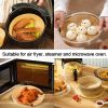 100pcs Air Fryer Liners Disposable Paper Liner For Roasting Microwave