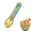 3-in-1 Fruit Digger Fruit Carving Knife Set Cutter Fruit Platter Separator Kitchen Gadgets Watermelon Ice Cream Baller Scoop