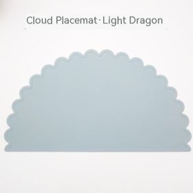 Plastic Placemat Children's Table Waterproof (Option: light gray)