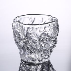 Hand Made Hammered Grain Heat-resistant Glass Fair Cup (Option: Bark Pattern Tasting Cup)