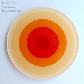 Acrylic Thickened Aromatherapy Heat Insulation Coaster (Option: Gradient Orange Large)