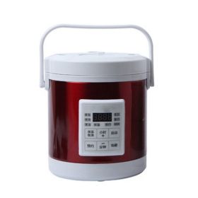 12V 24V Mini Rice Cooker 1.6L Car Truck Electric Hot Soup Rice Cooker (Option: Red-UK)