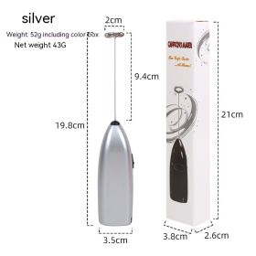 Milk Coffee Mixer Mini Milk Frother (Option: 016 Silver Blender)