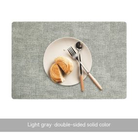 Simple Table Mat Leather Meal Waterproof And Heat Insulation (Option: Apricot)