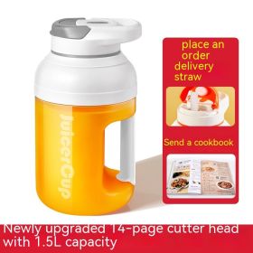 Portable Juicer Small Household Multi-function Juice Extractor Electric Fruit Juicing Cup T Barrels (Option: Minimalist Gray-Model See Description)