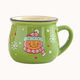 Cartoon Saint Children's Water Cups (Option: Green Christmas Bear-150ml)