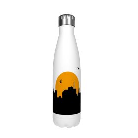 Cartoon Cute Stainless Steel Cup Large Volume Bottle Bowling Cup (Option: Architecture-500ml)