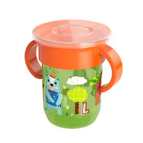 360 Degree Leakproof Magic Baby Drink Learning Cup (Option: Green 260ml)