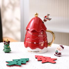 Christmas Tree Mug Shengcreative Simple (Option: Red-301 × 400ml)