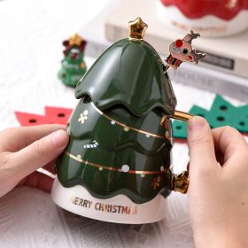 Christmas Tree Mug Shengcreative Simple (Option: Green-301 × 400ml)