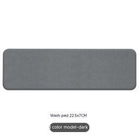 Natural Diatom Mud Hydrophilic Pad Simple Washstand Storage Pad (Option: Dark Gray Toiletries Mat)