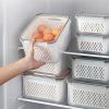 Storage Box Fridge Organizer Fresh Vegetable Fruit Boxes Drain Basket Storage Containers Pantry Kitchen Organizer For Kitchen